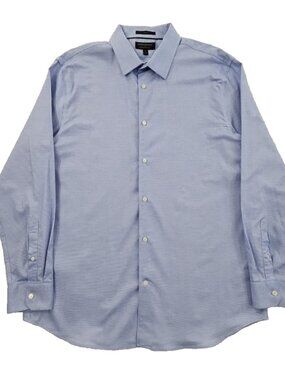 Banana Republic Shirt Men's XL Blue Slim Fit Long Sleeve Wrinkle Resistant EUC